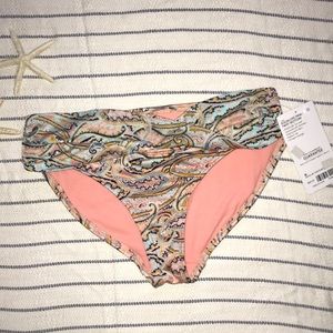 Athleta Aqualuxe Paisley Print Twist Bottom